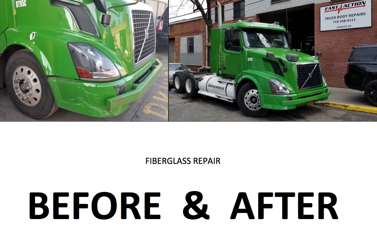 Fast Action Truck Body Before and After Fast Action Body Repair